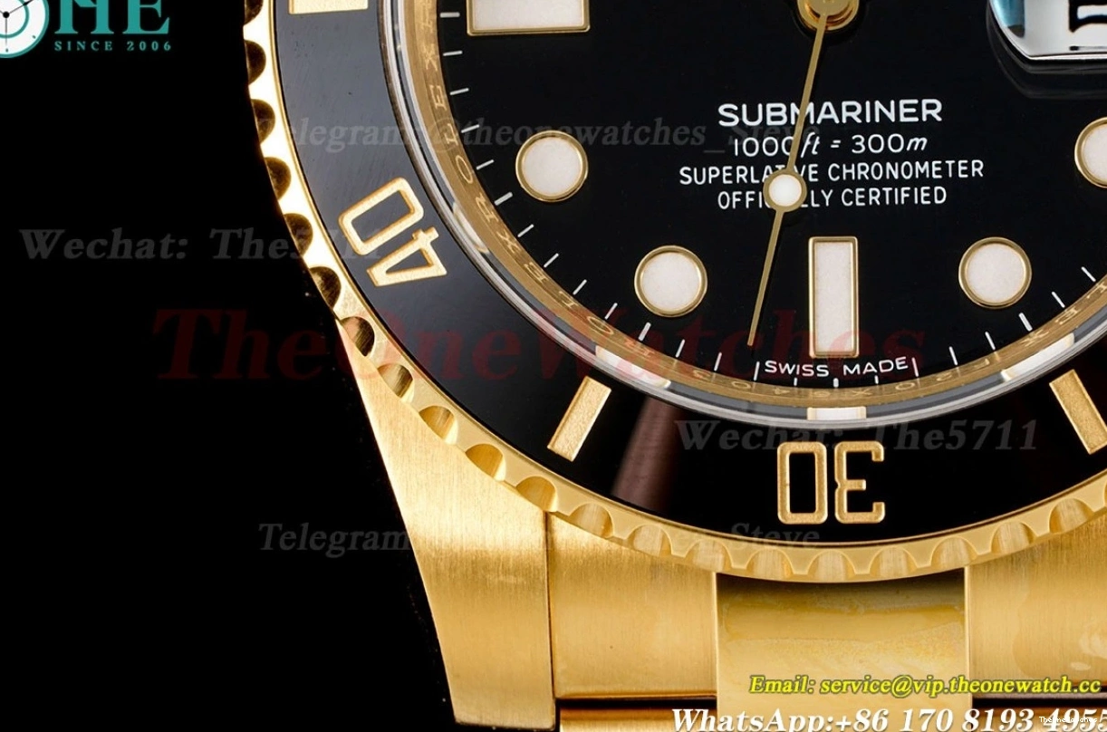 YG Dial YG Black Submariner VSF 904L VS3135 116618LN 40mm 1222